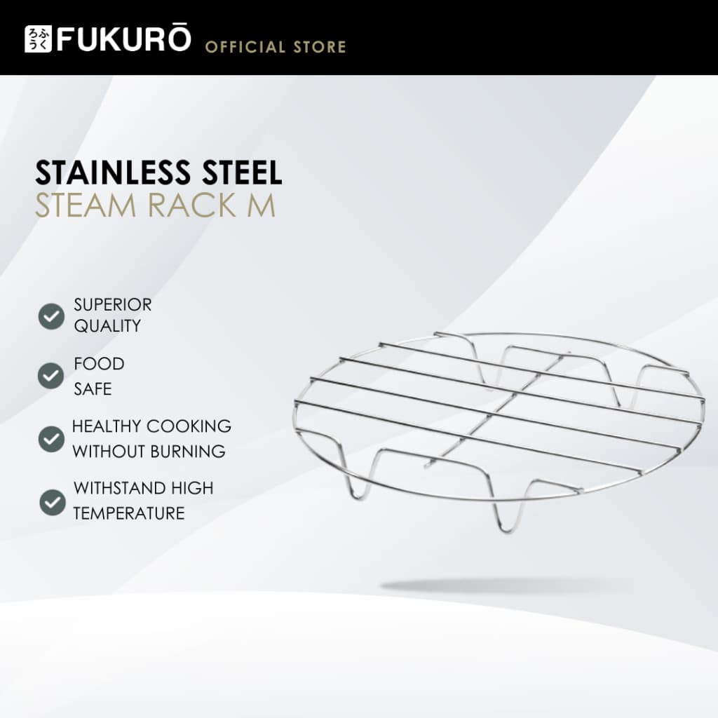 Fukuro Kitchen Stainless Steel Steam Rack - Size M (19.7cm)