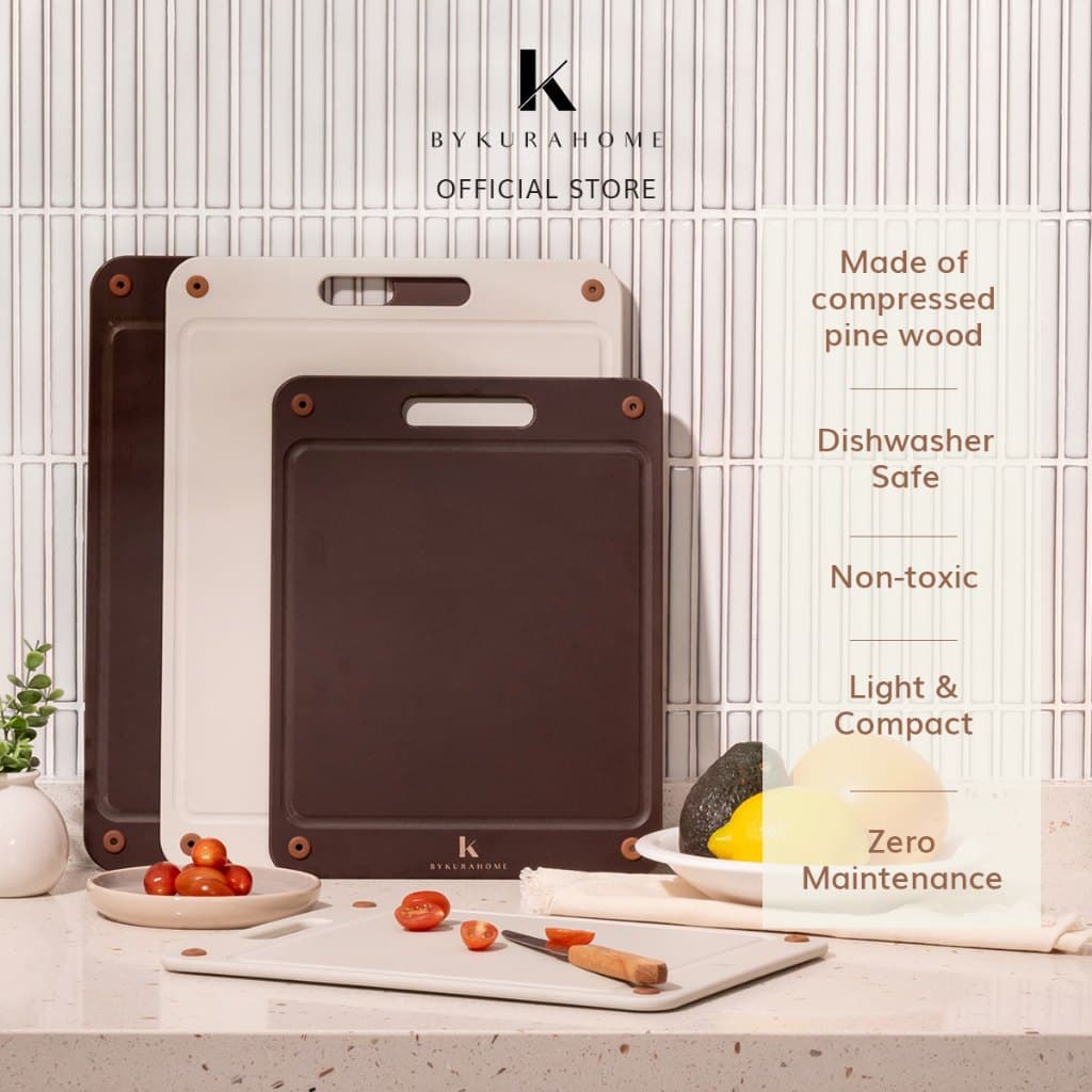 BYKURAHOME Kai Wood Fibre Chopping Board Cutting Board